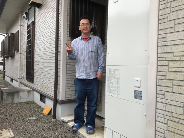 【宮崎県都城市 N様邸】エコキュート工事