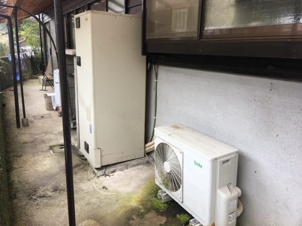 【宮崎県日南市 K様邸】エコキュート工事