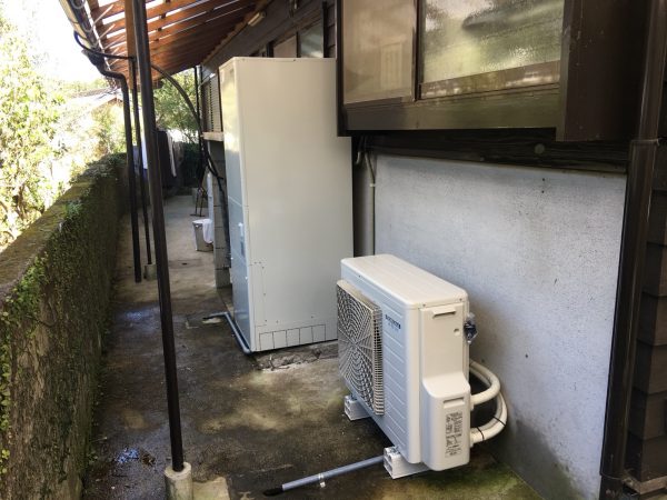 【宮崎県日南市 K様邸】エコキュート工事