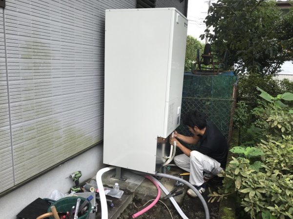 【宮崎県都城市 T様邸】エコキュート工事