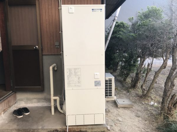 【岐阜県各務原市 Ｋ様邸】エコキュート工事