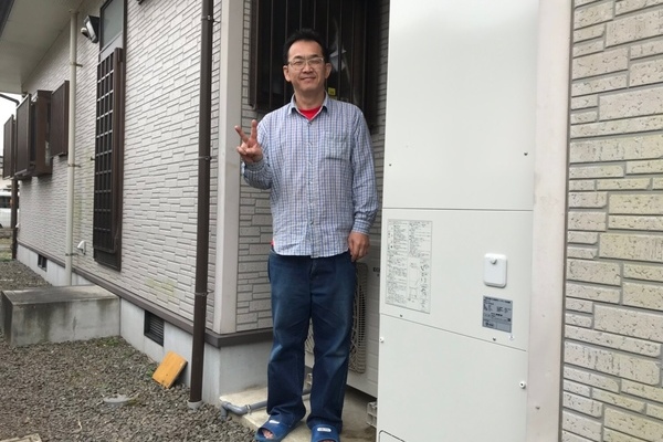 【宮崎県都城市 N様邸】エコキュート工事